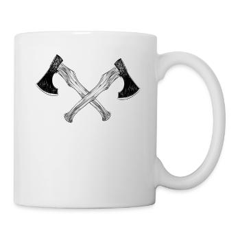 Viking axe sports goal throwing axe throwing goals - Mug - white - Right