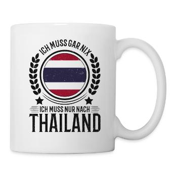 Thailand Urlaub Reise Geschenk - Tasse - Weiß - Rechts