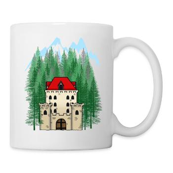 Château Historique Moyen Age Forteresse Maison du Château - Mug blanc - blanc - Droite