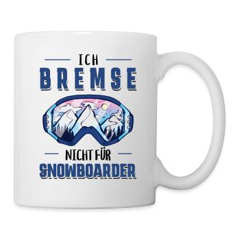 Schöner Skilehrer Spruch, Ski Geschenk - Tasse - Weiß - Rechts