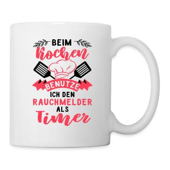 Lustiger Koch Spruch, kochen Geschenk - Tasse - Weiß - Rechts
