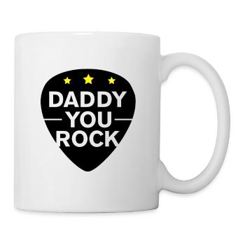 Vatertag Daddy Sie Rock - Tasse - Weiß - Rechts