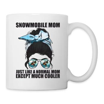 Snowmobile Mom Like A Normal Mom - Mug - white - Right