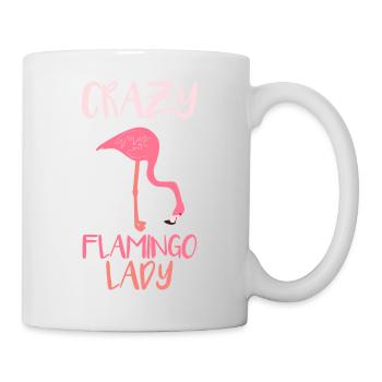 Flamingo Rose Rouge Animal - Mug blanc - blanc - Droite