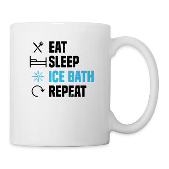 Eisbaden Gesund Kälte Eisschwimmen Eis Geschenk - Tasse - Weiß - Rechts