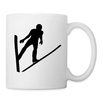 Ski jumping ski jumping ski jumping ski jumping Skifa - Mug - white - Right