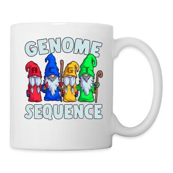 Genome Sequence Funny Gnome Biology Science Pun - Mug - white - Right