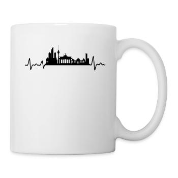 Berlin Heartbeat Skyline Berlin Gift - Mug - white - Right