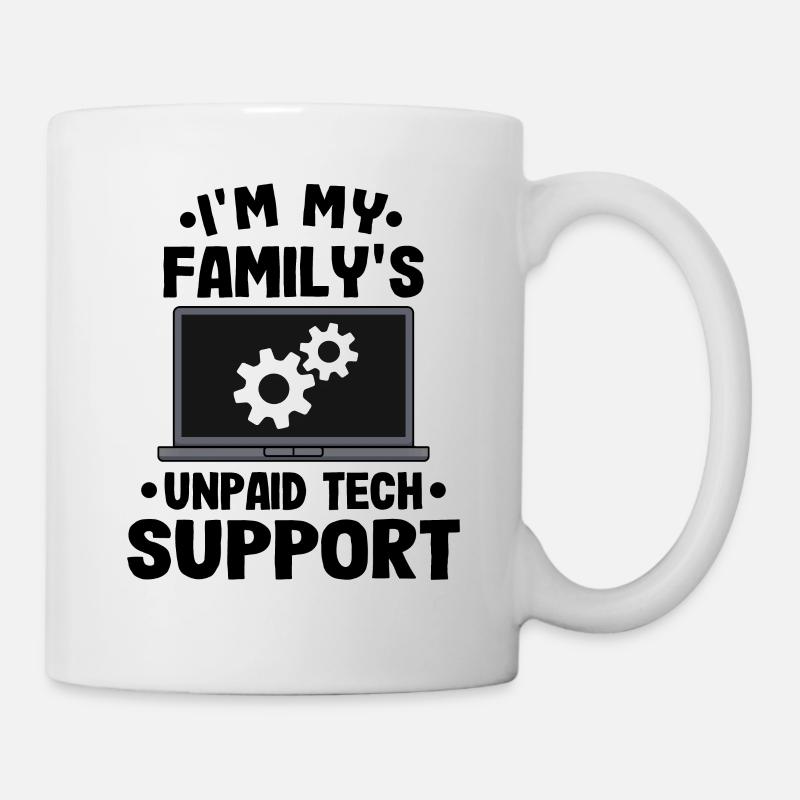 First Level Support Geschenk Lustig Programmierer - Tasse - Weiß