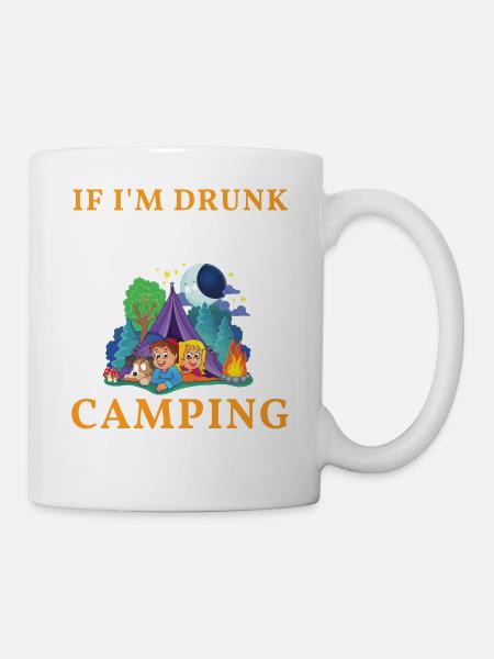 Camping - Tasse - Weiß