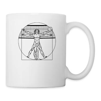 Volleyball - Tasse - Weiß - Rechts