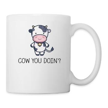 Milchkuh Kuhstall Farmer Kind Kuh Kühe Hof - Tasse - Weiß - Rechts