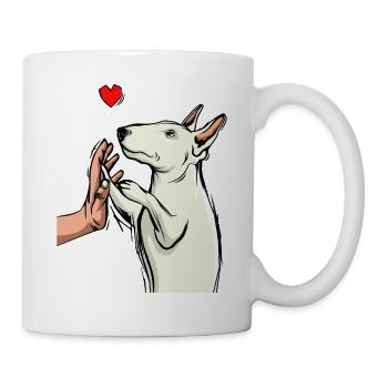 Bull Terrier Love Mama Bull Terrier Dogs - Mug - white - Right
