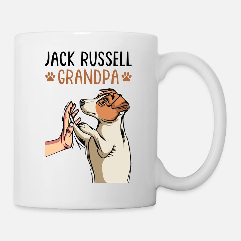 Jack Russell Opa Hundehalter Geschenk - Tasse - Weiß