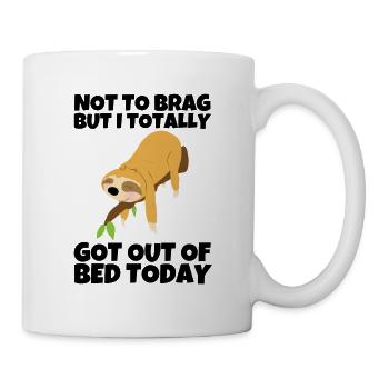 paresseux Sloth paresseux sort paresseux dormir animal - Mug blanc - blanc - Droite