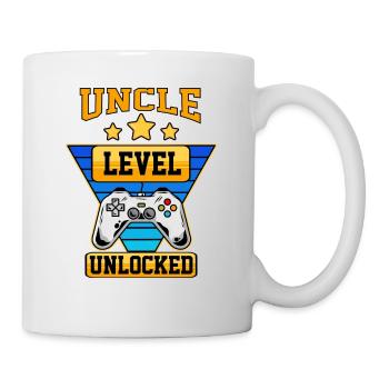 Onkel Level Freigeschaltet - Tasse - Weiß - Rechts
