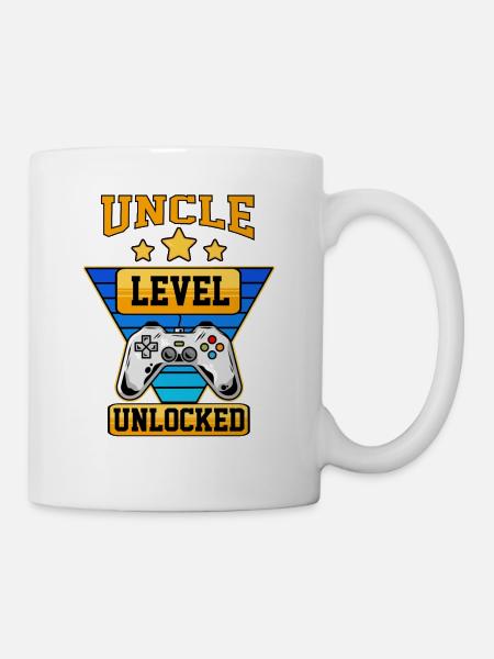 Onkel Level Freigeschaltet - Tasse - Weiß