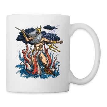 Dieu grec Poséidon - Mug blanc - blanc - Droite