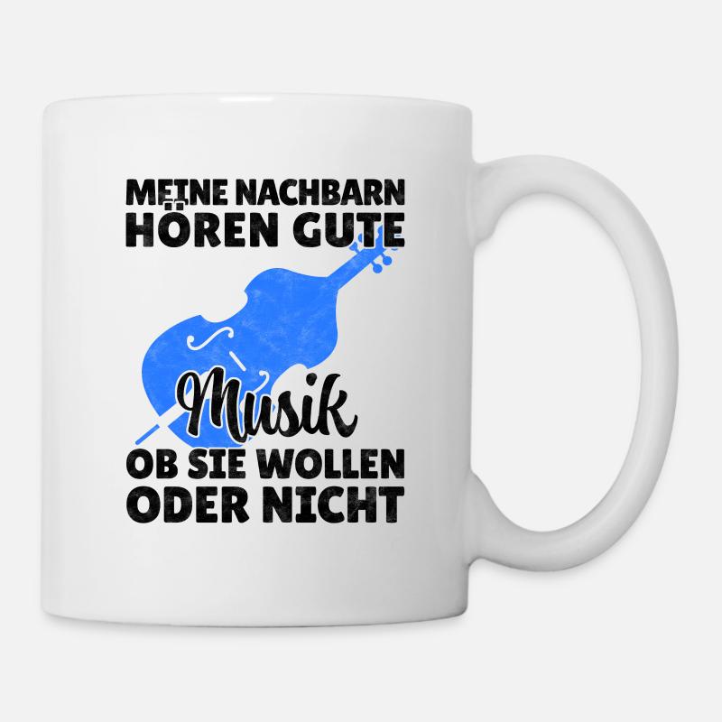 Cello gute Musik Violoncello Cellist Spruch - Tasse - Weiß
