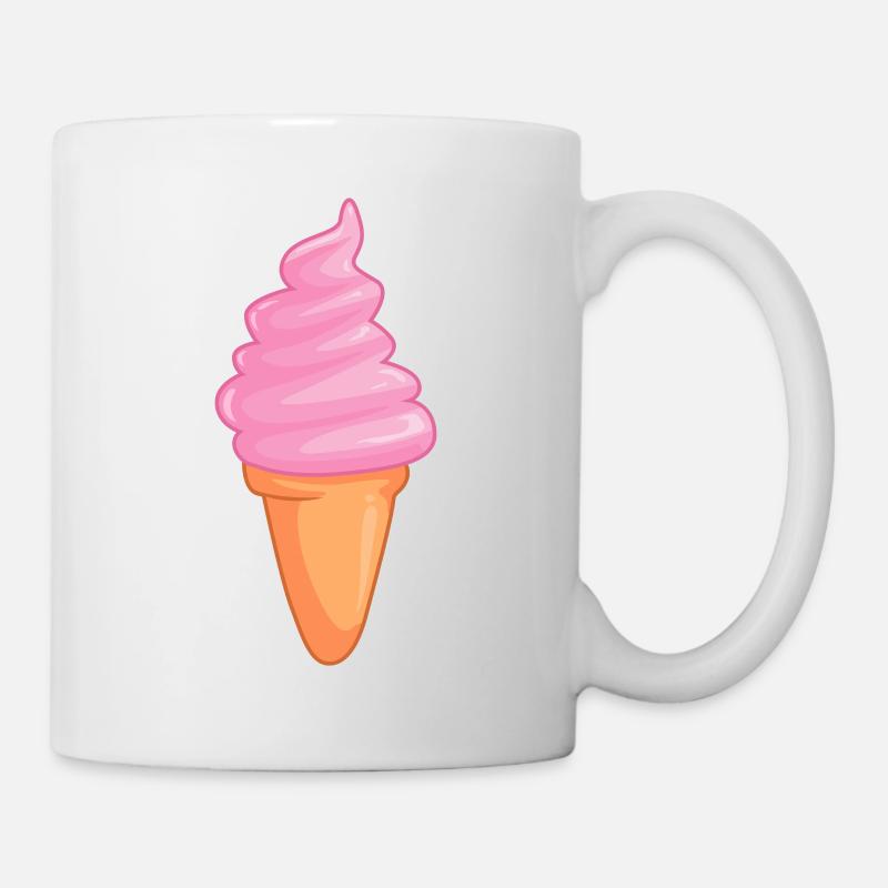 Eis - Tasse - Weiß
