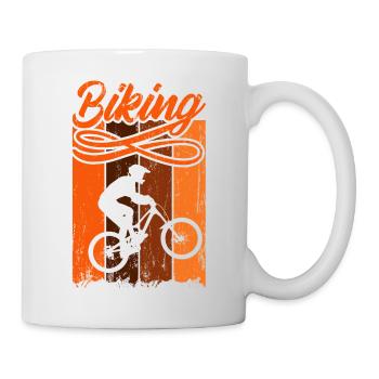 MOUNTAIN BIKE DOWNHILL VTT - Mug blanc - blanc - Droite
