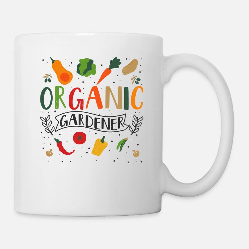Gärtner Gemüse Gärtnern Bio Gartenbau Bauer - Tasse - Weiß