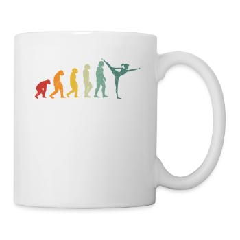 Retro Turner Evolution Gymnastique Développement Singes - Mug blanc - blanc - Droite