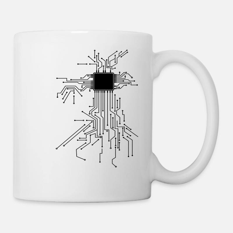 CPU Technik Nerd Computerchip Programmierer - Tasse - Weiß