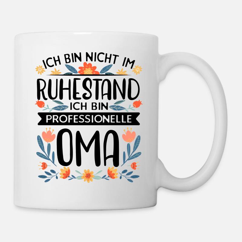 Professionelle Oma Rentnerin Ruhestand Großmutter - Tasse - Weiß