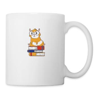 Die tut nix die will nur Bücher lesen Bücherwurm - Tasse - Weiß - Rechts