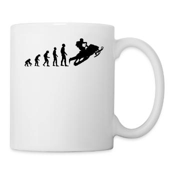Snowmobile Snowmobile Evolution Gift - Mug - white - Right