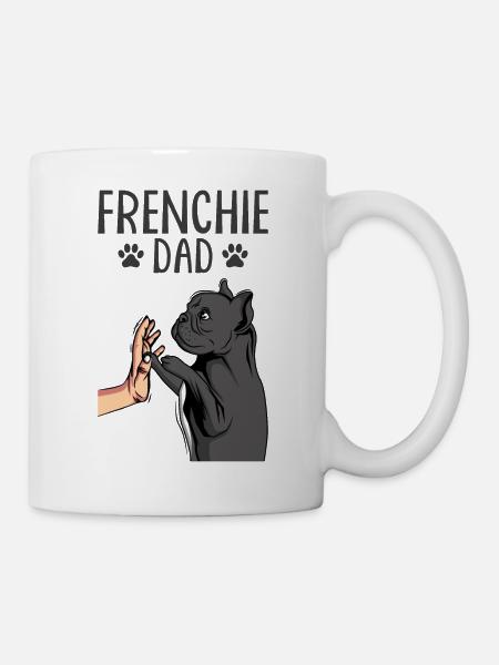 Frenchie papa Bouledogue français - Mug blanc - blanc
