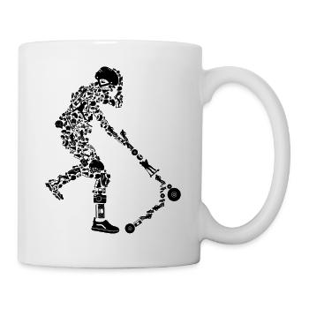 Scooter - Tasse - Weiß - Rechts