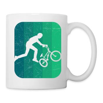 BMX BAR SPIN BMX Rider BMX Bike BMX Bicycle - Mug - white - Right