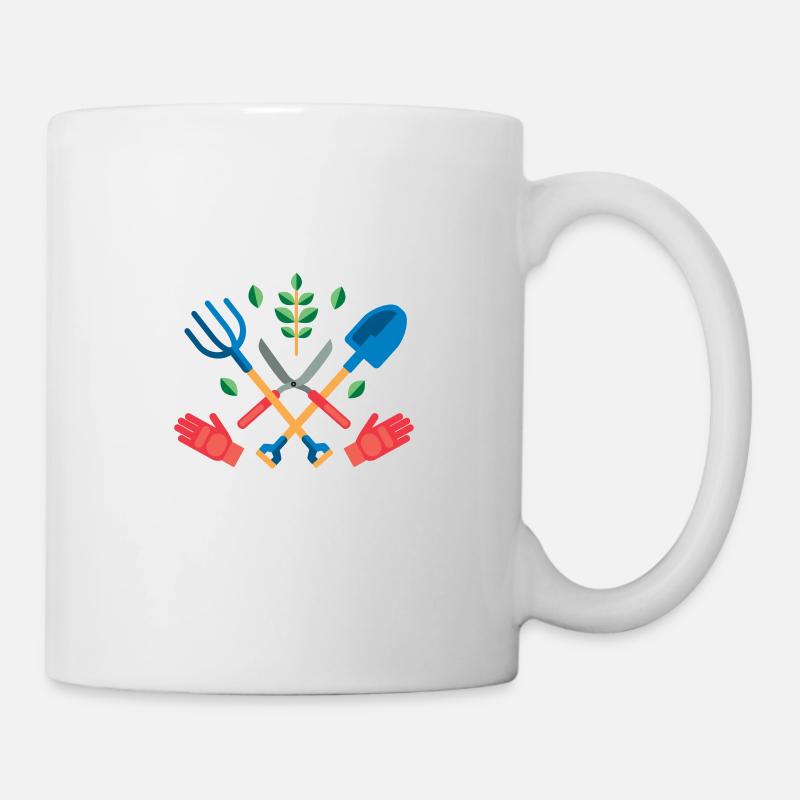 Ich bin gut im Beet lustige Gärtner Gartenarbeit - Tasse - Weiß