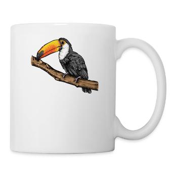Tukan Costa Rica Tucan Tropical Oiseau Caraïbe motif - Mug blanc - blanc - Droite
