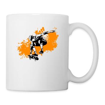 Skating - Tasse - Weiß - Rechts
