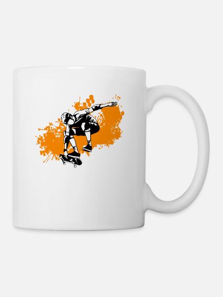 Skating - Tasse - Weiß