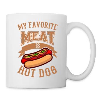 Hot Dog Sort Drôle Hot Dog Hot-Dog Fast Fast - Mug blanc - blanc - Droite