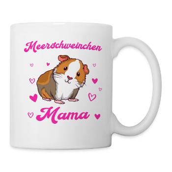 Meerschweinchen Mama Guinea Nagetier Meerschwein - Tasse - Weiß - Rechts