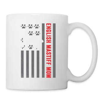 English Mastiff Mom T Shirt Retro English Mastiff - Mug - white - Right