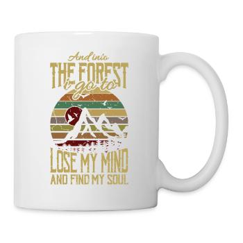 AND INTO THE FOREST I GO Hiking Outdoor Wandern - Mug - white - Right