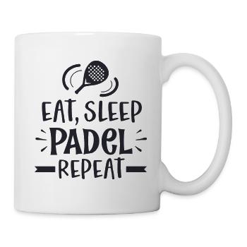 eat sleep padel repeat- Padel tennis - Mug blanc - blanc - Droite