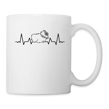 Guinea pig heartbeat guinea pig - Mug - white - Right
