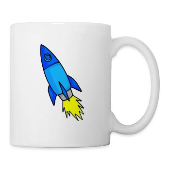 Missile spatial - Mug blanc - blanc - Droite