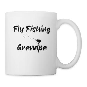 Fly Fishing Grandpa - Mug blanc - blanc - Droite