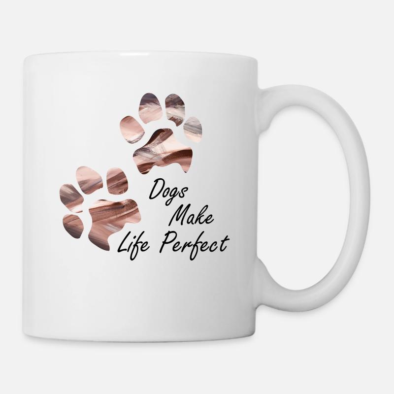 Paw prints dog paws paws dogs - Mug - white