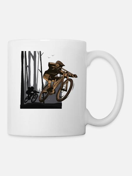 VTT Vélo Vélo VTT VTT BMX - Mug blanc - blanc