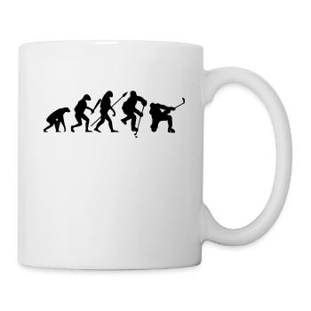 Eishockey Evolution Spieler Ice Hockey Eishockey - Tasse - Weiß - Rechts