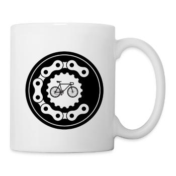 Radsport Bike Fahrrad Sport Radeln Biker Cycling - Tasse - Weiß - Rechts